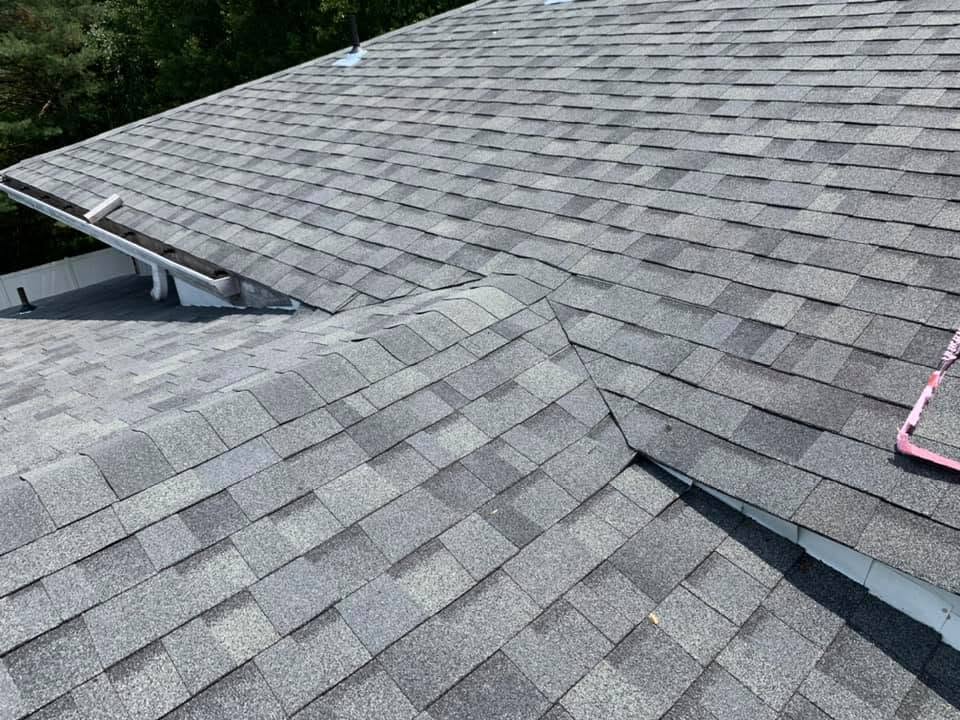 Finished architectural shingle roof